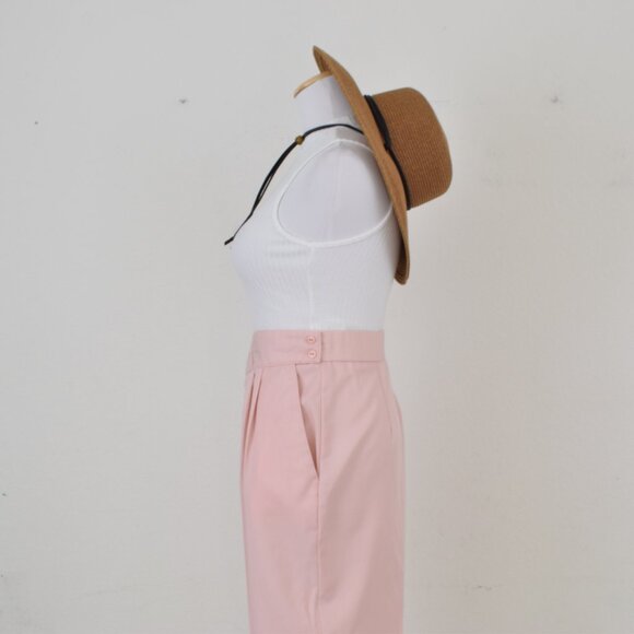 Vintage 90s Pink Pleated Trousers | 30 waist‎ - Picture 3 of 9